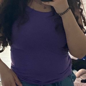 basic purple tank top